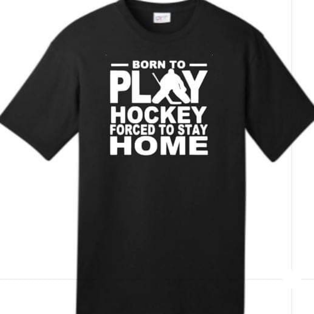 Black t shirt with front design
